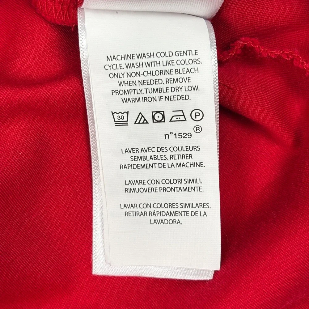 Polo Ralph Lauren Red‎ Long Sleeve Polo Shirt Mens M Classic Fit Multicolor Pony